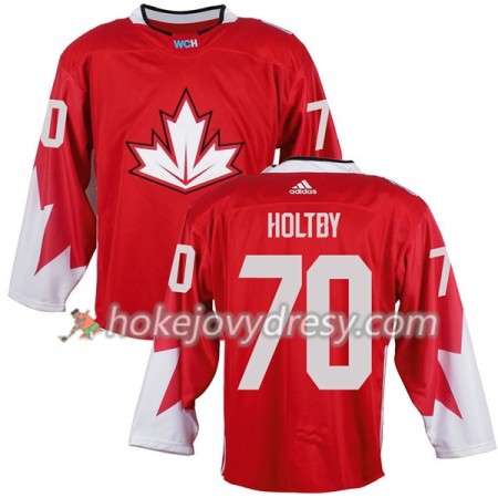 Pánské Hokejový Dres Kanada Braden Holtby 70 Světový pohár v ledním hokeji 2016 Červená